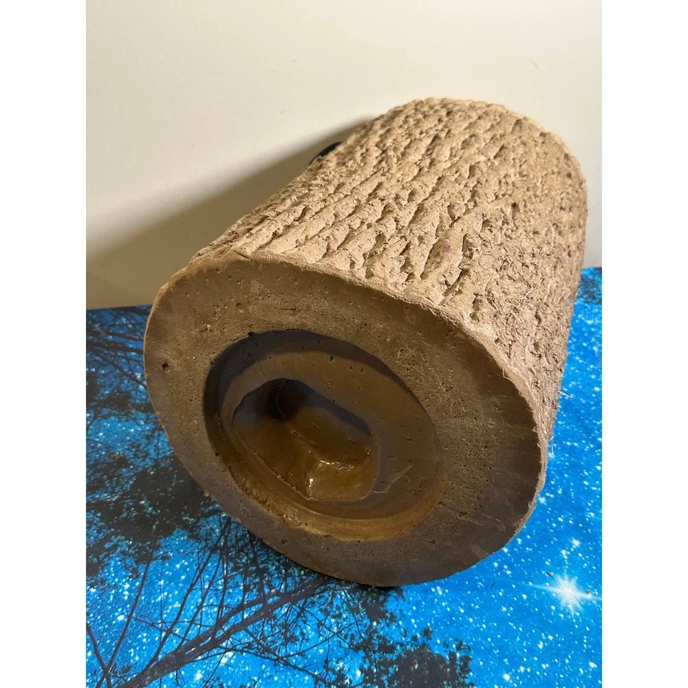 Twisted Tea Hard Iced Tea Faux Log Cooler Insulated Beverage Holder Brown Rustic